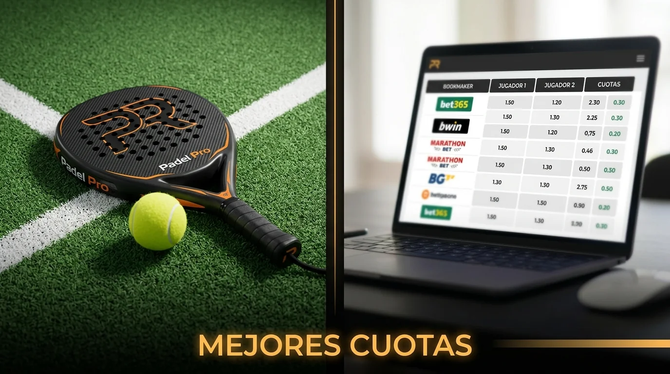 Comparativa de cuotas de padel en diferentes casas de apuestas